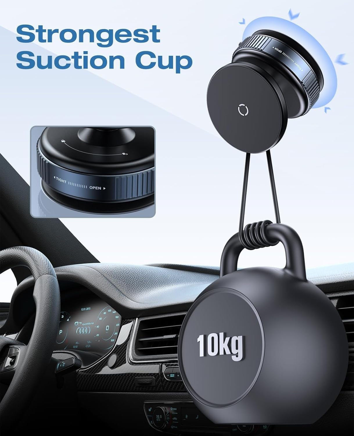 Magnetic Car/Desk Phone Holder (360° Rotation)